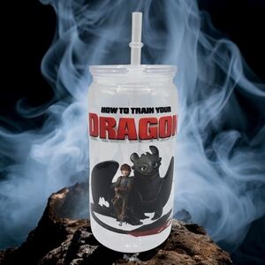 How to Train Your Dragon 16 oz Tumbler with Clear Acrylic Lid & Straw